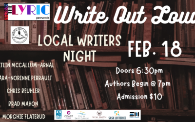 Write Out Loud with Author Local Writers Night – Tickets at the Door